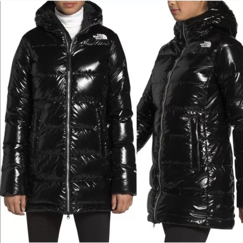 EUC The North Face Women's Shiny Black Puffer Coat